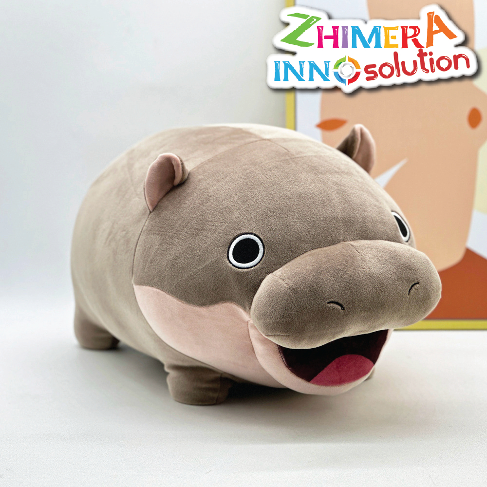 หมูเด้ง 42cm ตุ๊กตาหมูเด้ง ฮิปโป Moo Deng Moodeng hippo ของขวัญปีใหม่ คริสมาสต์