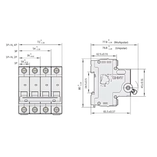 CHINT เบรกเกอร์ MCB NXB-63H 2P (10A-63A) 10kA Curve C เซอร์กิตเบรกเกอร์ สวิตช์ตัดวงจรอัตโนมัติ