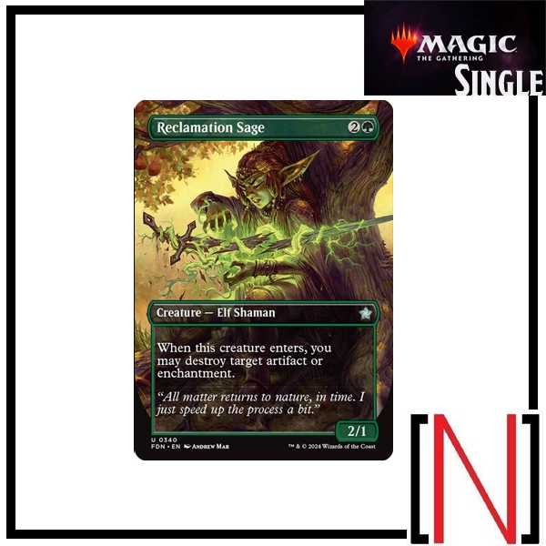 [MTG][Single][TSR][FDN] Reclamation Sage ระดับ Uncommon [ภาษาอังกฤษ]