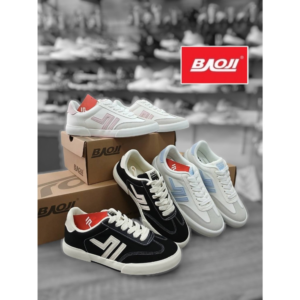 👟BAOJI บาโอจิ  รองเท้าผ้าใบ Classic Style ไซส์ 37-41 , รุ่น BRW511