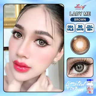🔥คอนแทคเลนส์ Limited✨Lady Me ✨ขนาดกลาง✨Luxzylens✨Brown / Gray / Blue