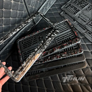 กรอบป้ายทะเบียน คาร์บอนแท้ 100%  แบรนด์ แท้TheeThun Auto