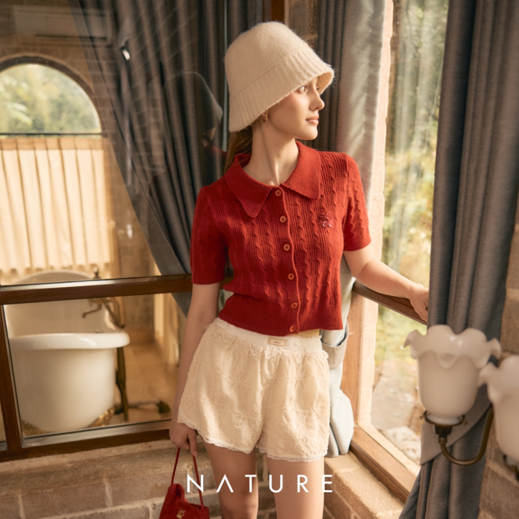 nature.bkk - BTN35197 กางเกงลูกไม้ขาสั้น nature lace shorts