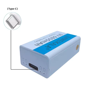 ถ่านชาร์จ 9V 6800mAh เต็ม Li-ion Battery แบตเตอรี่ที่มีคุณภาพสูง ชาร์จได้1500ครั้ง 1ก้อน/PCS แถมสายชาร์จให้ แบตเตอรี่