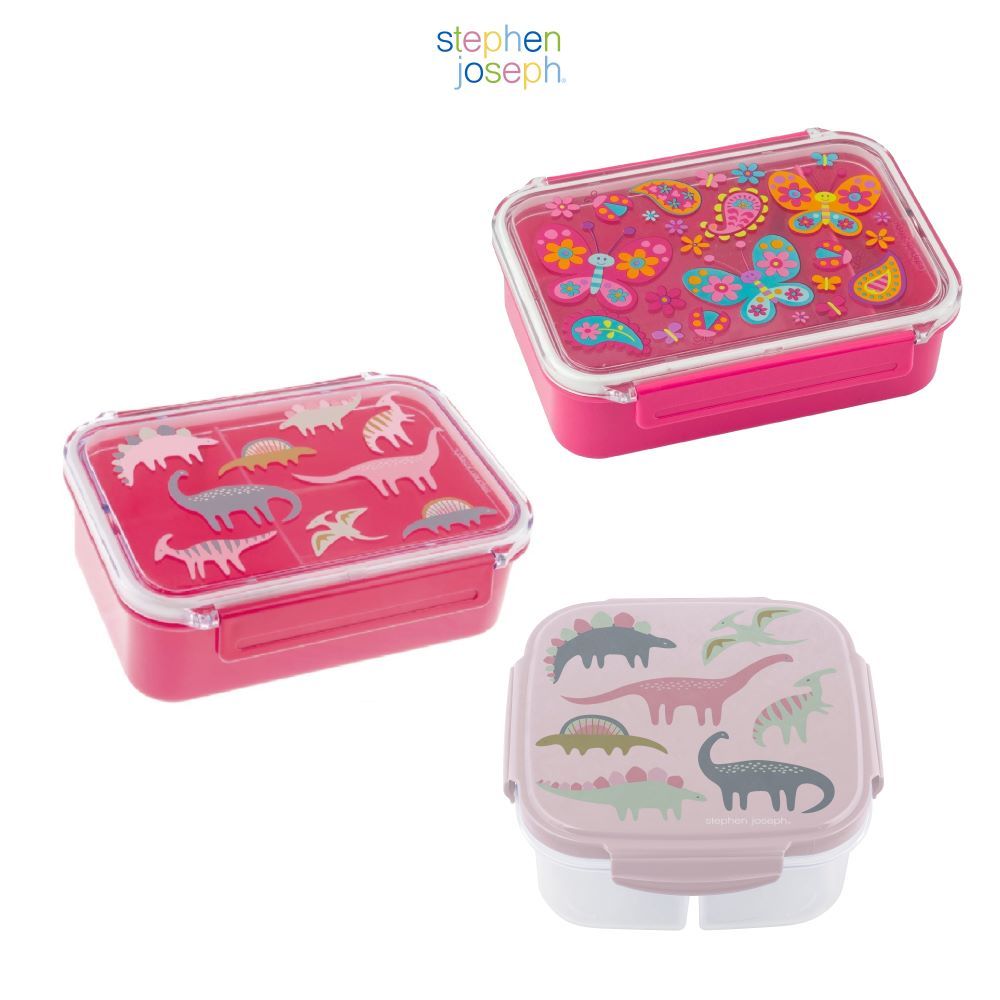[Flash Sale] Stephen joseph กล่องข้าวเด็ก ยอดนิยมจากอเมริกา ดีไซน์น่ารักน่าใช้ น้ำหนักเบา BENTO LUNCH BOX