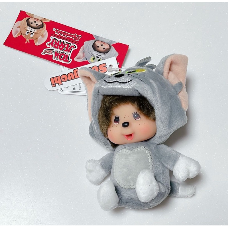 พวงกุญแจ Monchhichi Tom & Jerry มีเฉพาะตัว Tom ตัวเดียว จากญี่ปุ่น