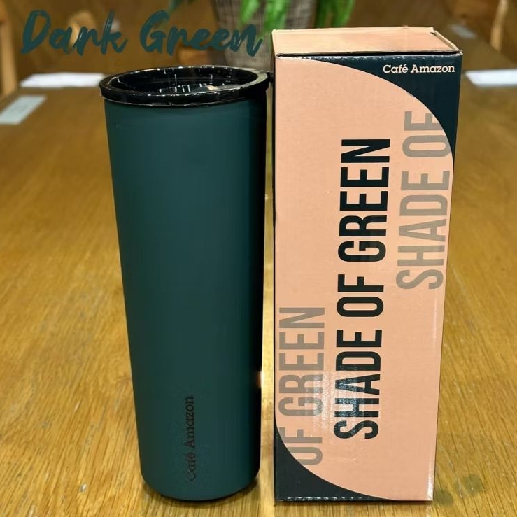 แก้วอเมซอน Amazon Shade of Green สี Dark Green สีเขียวอมเทาเข้ม แท้ 100% #cafeamazon