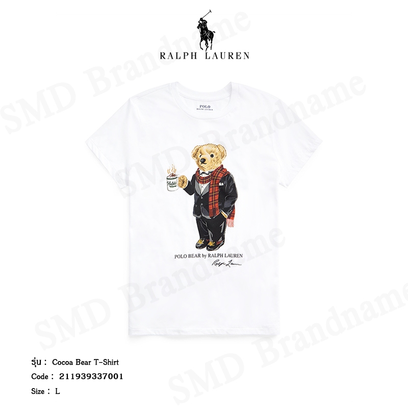 Polo Ralph Lauren เสื้อยืดคอกลม รุ่น Cocoa Bear T-Shirt Code: 211939337001