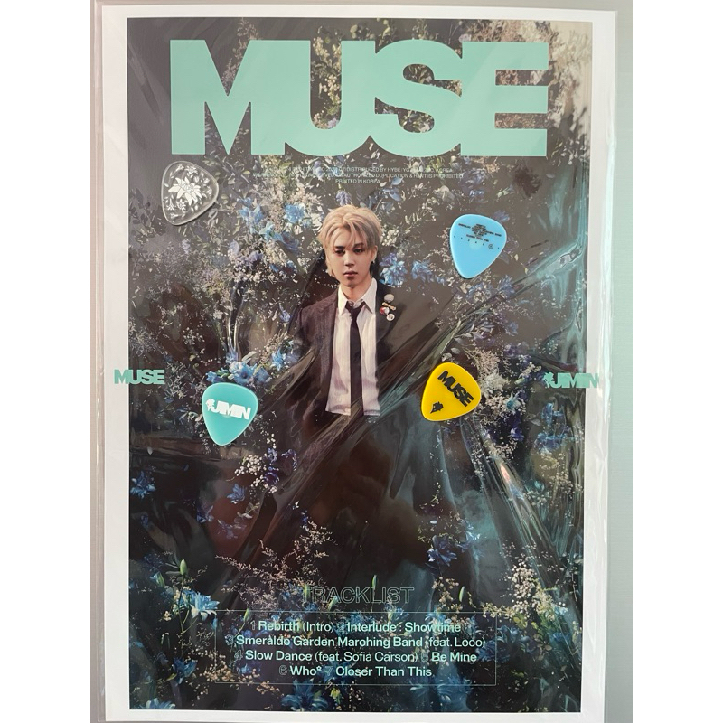 โปสเตอร์ปิ๊กแม่เหล็กMuse Jimin ของแท้