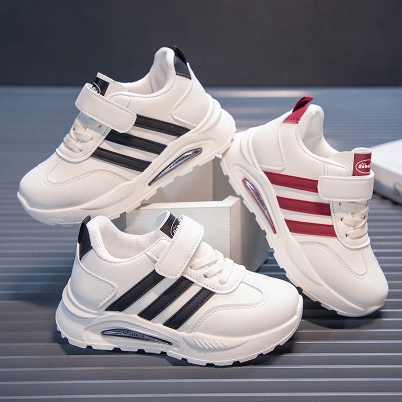 พร้อมส่งจากไทย: รองเท้าผ้าใบยางนุ่ม เหมาะสำหรับเด็กใส่เที่ยว เดิน วิ่ง และเล่นกีฬา C 1