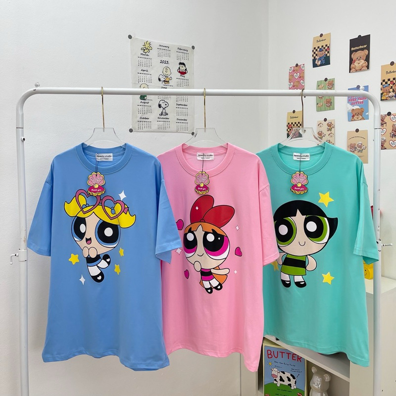 เสื้อยืดโอเวอร์ไซส์ งานป้ายNewmily ผ้าคอตตอน อก44-46นิ้ว