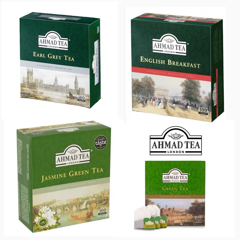 ชาอะหมัด Ahmad tea London ขนาด 100ซอง