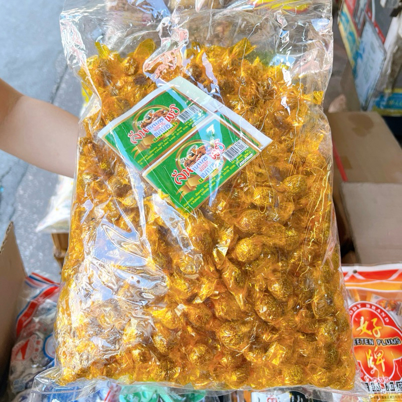 มะขามแก้วห่อทอง ตราจันทร์ทิพย์ 3 รส เนื้อล้วน น้ำตาลน้อย นน. 2 กิโลกรัม