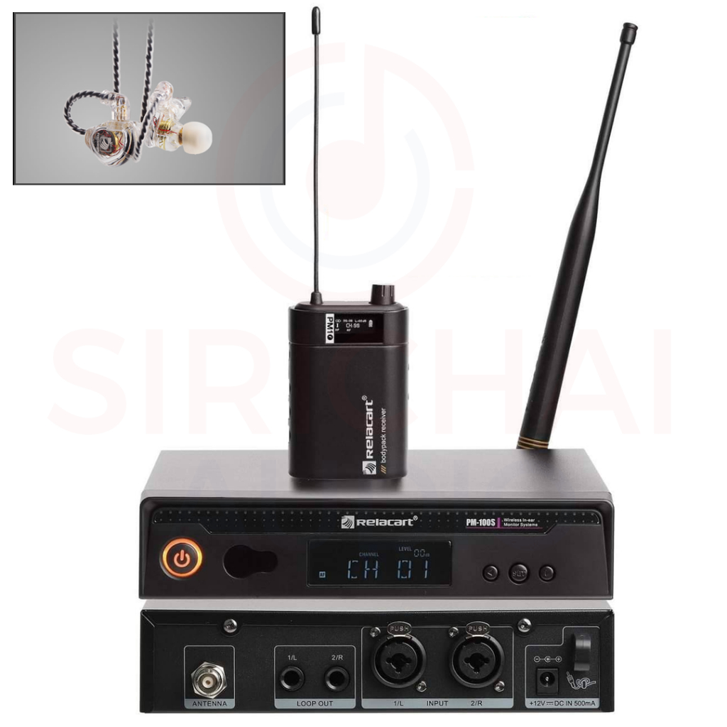 In Ear Monitor Relacart รุ่น PM-100S แถมฟรี หูฟังrelacart EA225