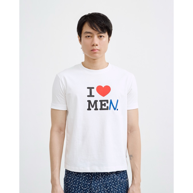 Hunter Studios - เสื้อยืดพิมพ์ลาย และปัก รุ่น I love men tee