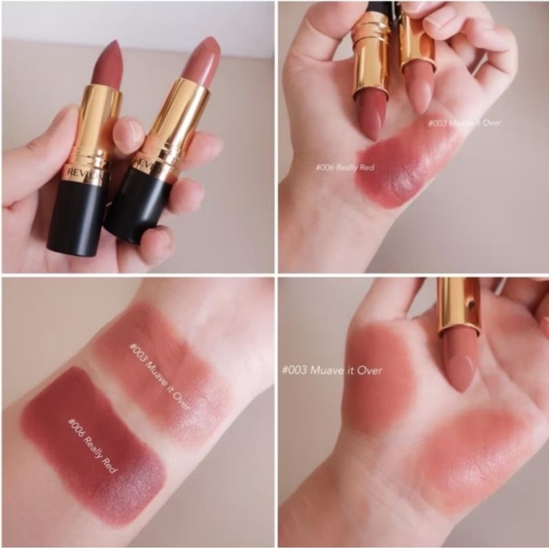 ลิป Revlon 2 สีสวยในตำนาน เนื้อ Matte Cream แนะนำ 2 สีนี้ สีชัดกลบสีปากมิด