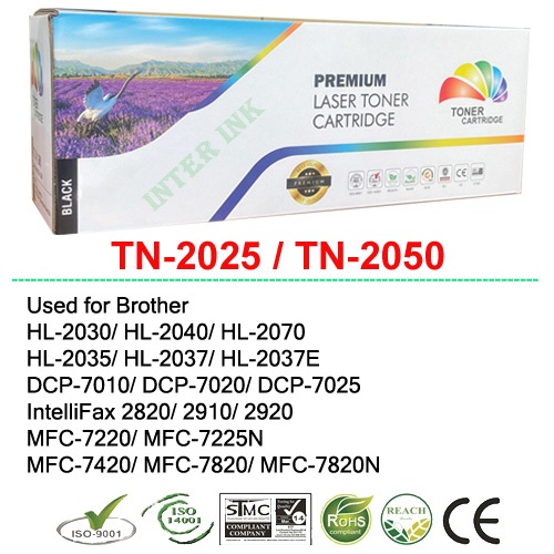 หมึกเทียบเท่า Brother MFC-7220/ MFC-7225N/ MFC-7420/ MFC-7820/ MFC-7820/ MFC-7820N (TN-2025) สีดำ Fu