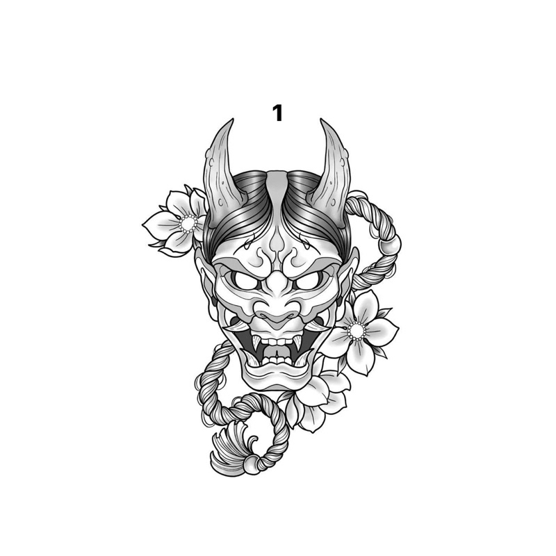 แบบลายกากฮันย่า แบบลายสักพร้อมใช้สำเร็จรูป ( ไม่ต้องลอกมือ )