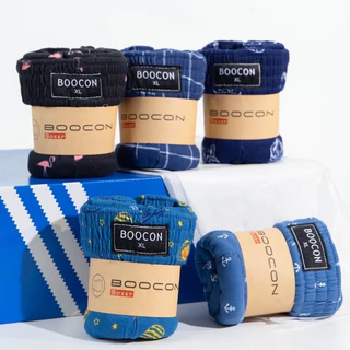 กางเกงบ๊อกเซอร์ผู้ชาย Boxer Boocon (3ตัว) พิมพ์ลาย ลายสวย คุณภาพดี ผ้านุ่มใส่สบาย ไม่ยืด ไม่ย้วย ผ้าระบายอากาศ