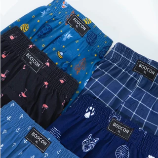กางเกงบ๊อกเซอร์ผู้ชาย Boxer Boocon (1ตัว) พิมพ์ลาย ลายสวย คุณภาพดี ผ้านุ่มใส่สบาย ไม่ยืด ไม่ย้วย ผ้าระบายอากาศ