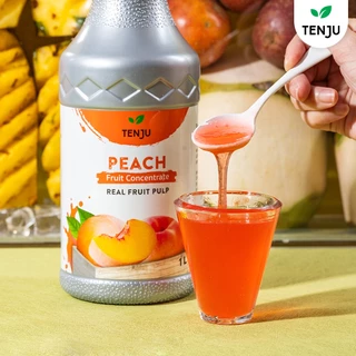 Tenju เพียวเร่ น้ำพีช น้ำผลไม้เข้มข้น 1,000 ml. Puree concentrated น้ำผลไม้ผสมเนื้อ (ตรา เทนจู)