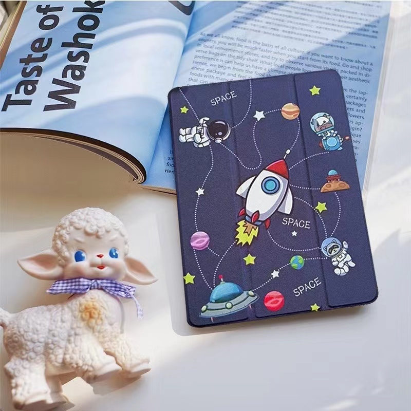 017.เคสฝาพับ เคส สำหรับ Samsung Galaxy Tab A7 lite/Tab S9 FE Tab S6 lite/ A9 Plus S9FE มีช่องใส่ปากกา เคสกันกระแทก - รูปที่ 6