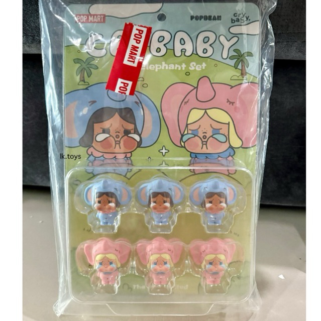 พร้อมส่ง Codeลด20% 1,000฿ POP BEAN CRYBABY The Elephant Set（Thailand Limited ）แท้ %