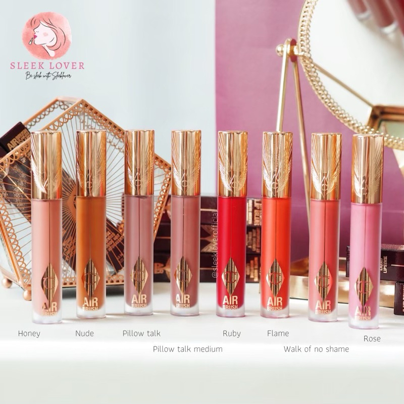[เหลือ 1,119.- “เก็บโค้ดทักแชท”] CHARLOTTE TILBURY Airbrush Flawless Lip Blur