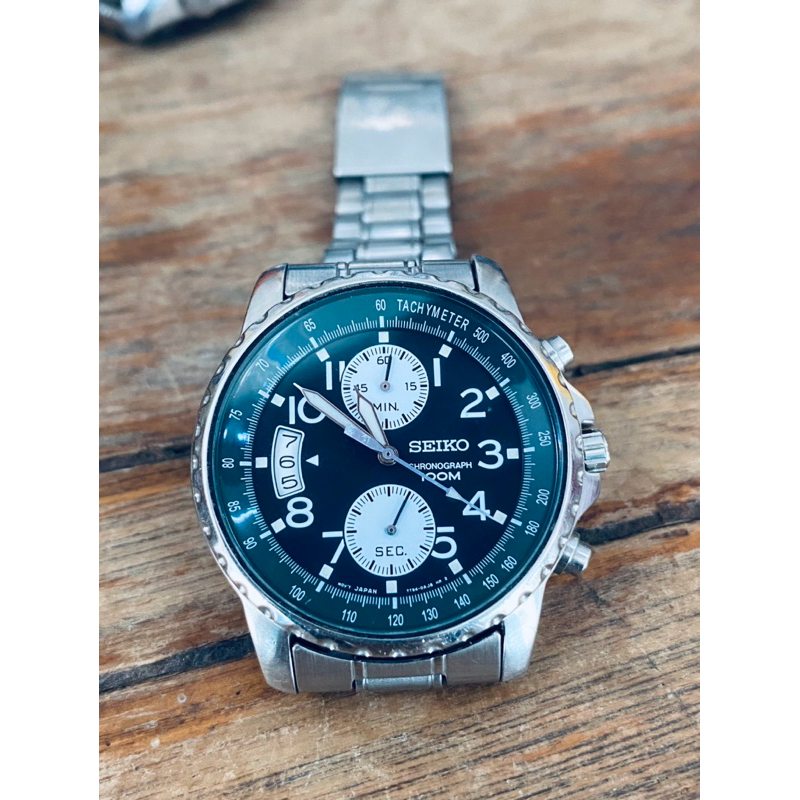 SEIKO🇯🇵7T94-0AH0 CHRONOGRAPH 100m.japanแท้