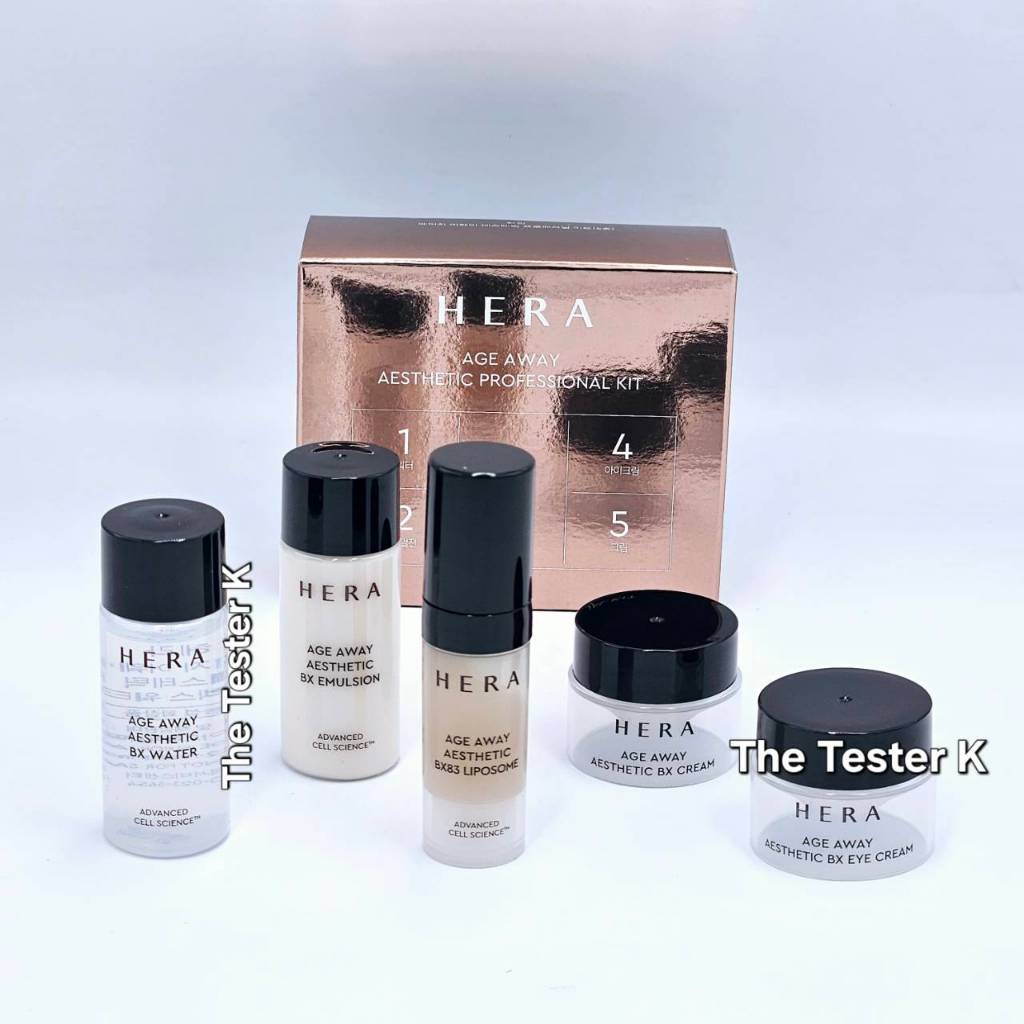 #พร้อมส่ง /Exp10/3/27 #เซตโบท็อกซ์ เหมือนไปฉีดโบท็อปซ์ #Hera Age Away Collagenic Kit 5items