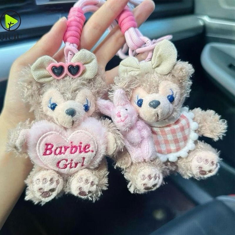 พร้อมส่งจากไทย พวงกุญแจ ตุ๊กตาหมี บาร์บี้เกิร์ล Barbie girl งานตรงปก น่ารัก