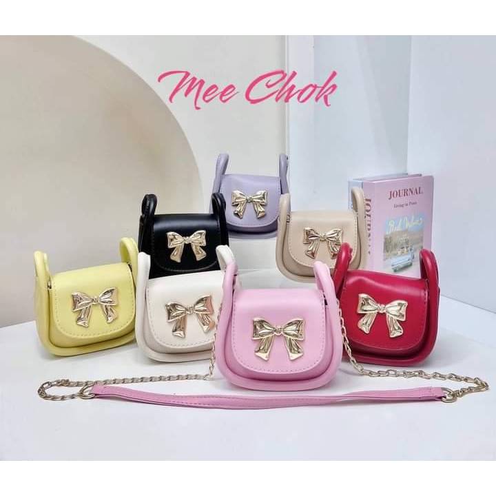 กระเป๋าสะพาย รูปโบว์ PNK