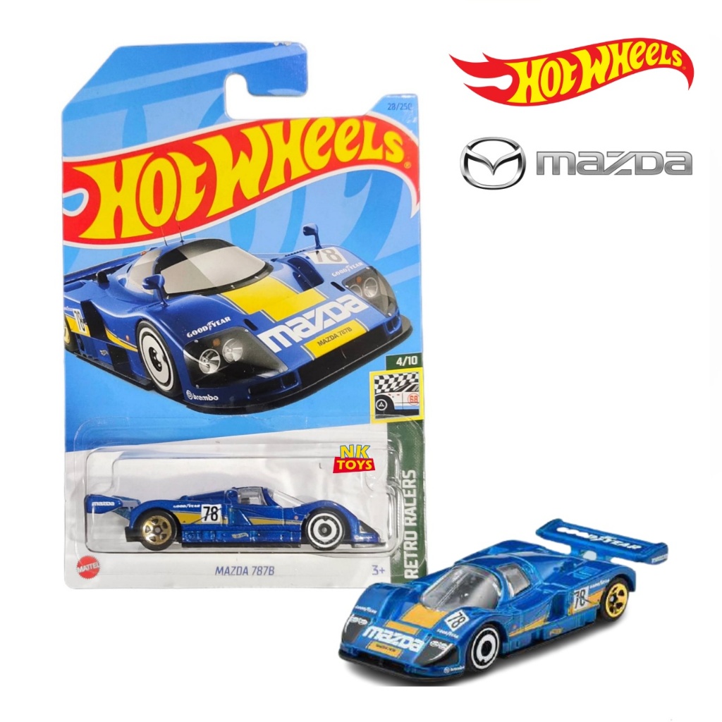 โมเดลรถเหล็ก Hot Wheels รุ่น MAZDA 787B ลิขสิทธิ์แท้100% AAF2 Hotwheels รถของเล่น ของสะสม