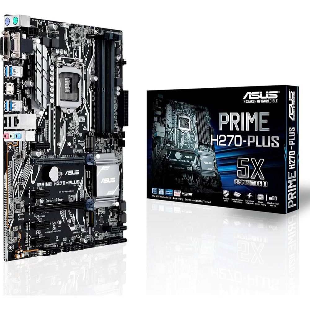 MAINBOARD 1151 ASUS PRIME H270-PLUS แถมฟรี CPU INTEL PENTIUM G4400 3.30 GHz ราคาถูกครับ