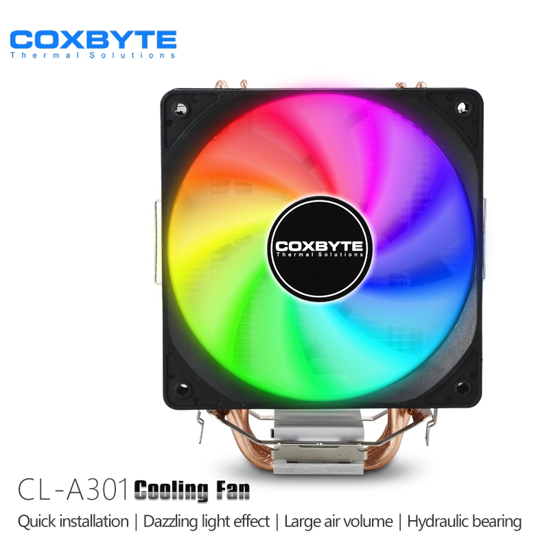 ซีพียูคูลเลอร์ COXBYTE CPU COOLER CL-A301(Support Intel 1700, AMD AM4)ประกัน 1 ปี
