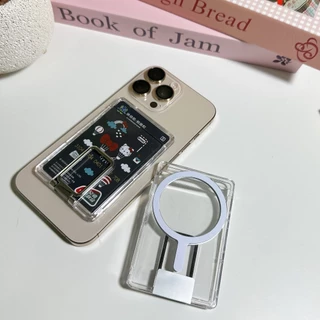 ส่งด่วน🛵 walletแม่เหล็ก รหัส MAG-001 สีใส 4 สี สแตนแบบแม่เหล็ก ใช้เป็นที่ใส่บัตร ใส่แบงค์ หรือรูป