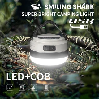 SmilingShark LY8249 มัลติฟังก์ชั่นแบบพกพาโคมไฟปรับได้กลางแจ้ง Camping เต็นท์ไฟชาร์จไฟฉุกเฉิน