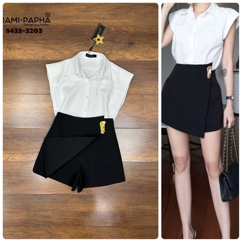 Rami papha เสื้อคอปก+กางเกง