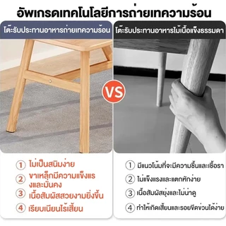 โต๊ะอาหาร โต๊ะกินข้าว โต๊ะทานอาหาร สามารถนั่งได้ 8 คน ด้วยก้านเสริมแรง ชั่งน้ำหนัก500KG