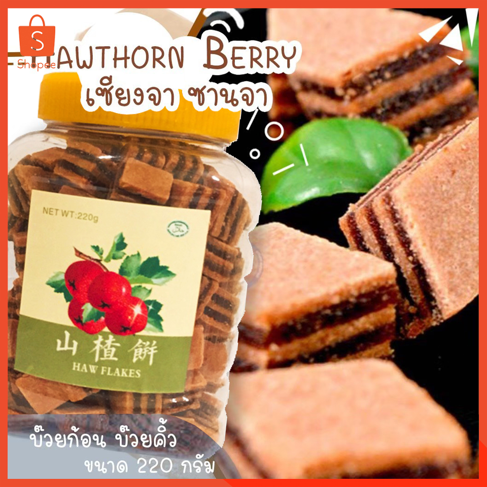💚พร้อมส่ง❗️ ขนมบ๊วย เซียงจา Haw Jelly บ๊วยก้อน Hawthorn Berry ขนมติดบ้าน ซันจา ซานจา ขนมติดบ้าน