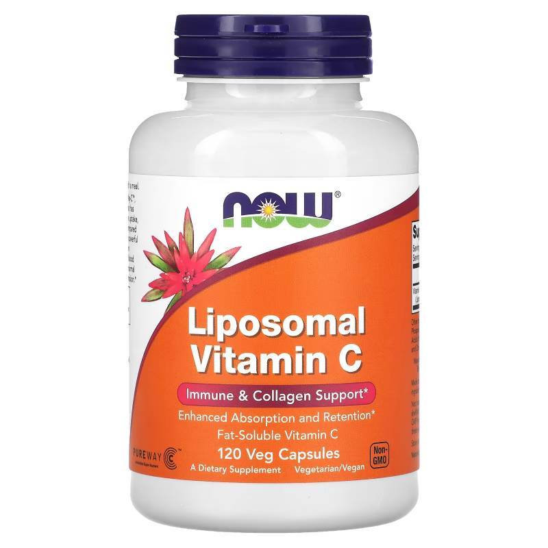 ไลโปโซมอล วิตามินซี, NOW Foods, Liposomal Vitamin C, 120 Veg Capsules
