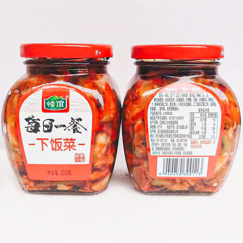 ผักกิมจิ350กรัมราคา每日一餐下饭菜四川菜条 รสเผ็ดและกลมกล่อมสดชื่นและหวานค้างอยู่ในคอ