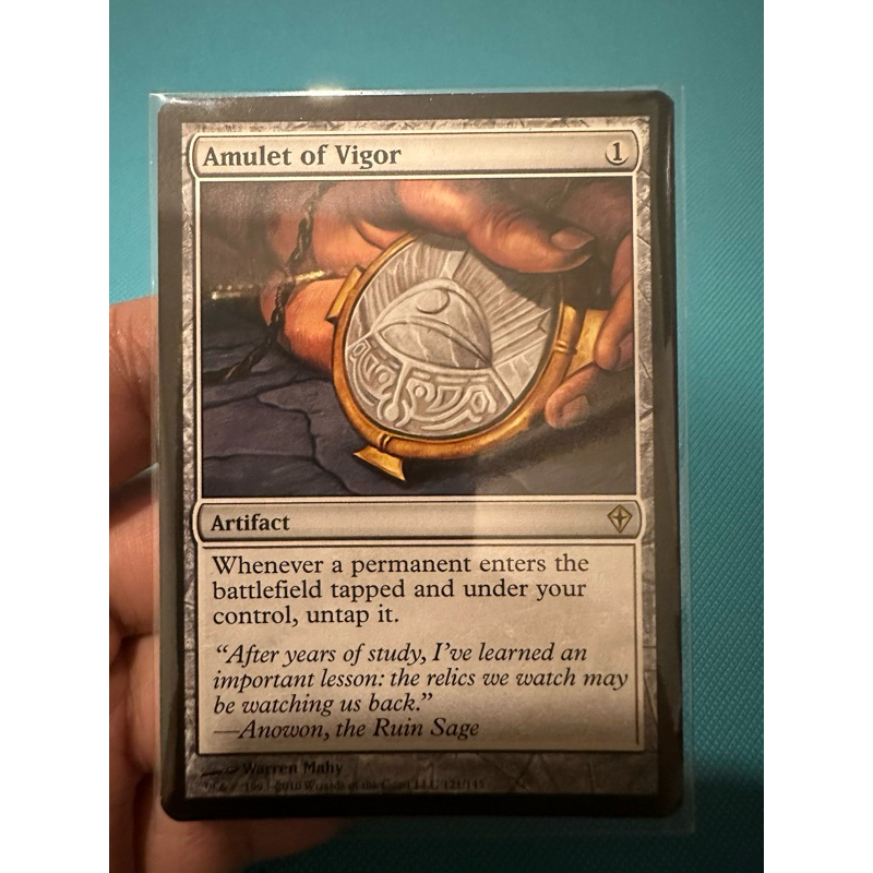 Amulet of Vigor การ์ด Magic the Gathering ของแท้ จากชุด Worldwake