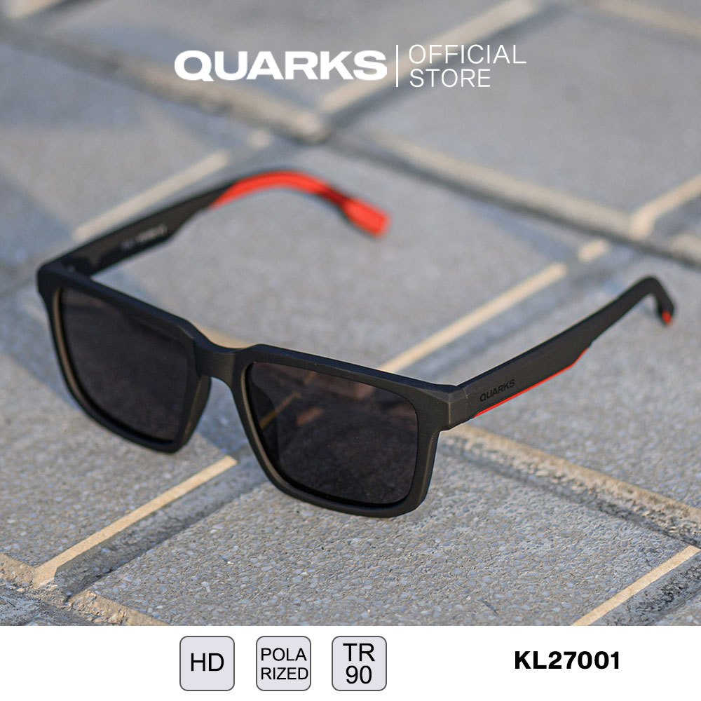 QUARKS KL27001 แว่นตากันแดดเลนส์โพลาไรส์ตัดแสง HD POLARIZED + UV400 PROTECTION ไซส์ 56mm