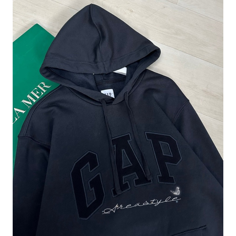 GAP Hoodie Sweatshirt เสื้อแขนยาว ผ้ายืด ทรงใส่หลวมๆ ใส่ได้ทั้งชายและหญิง งานแท้