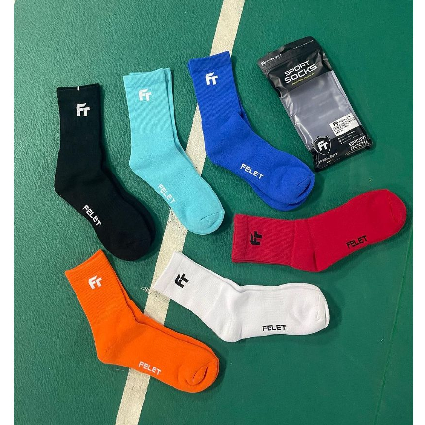 FELET TOURNAMENT SOCKS ถุงเท้ากีฬา , ถุงเท้าแบดมินตัน (สินค้าลิขสิทธิ์แท้ 100%)