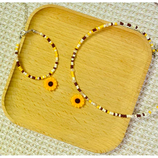 สร้อยคอดอกทานตะวัน สร้อยข้อมือดอกทานตะวัน 🌻 พร้อมส่ง