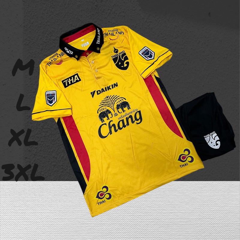 เสื้อบอลเสื้อกีฬาไม่มีกางเกงผ้านิ่มเย็นใส่สบายขนาดไซร้M L xL