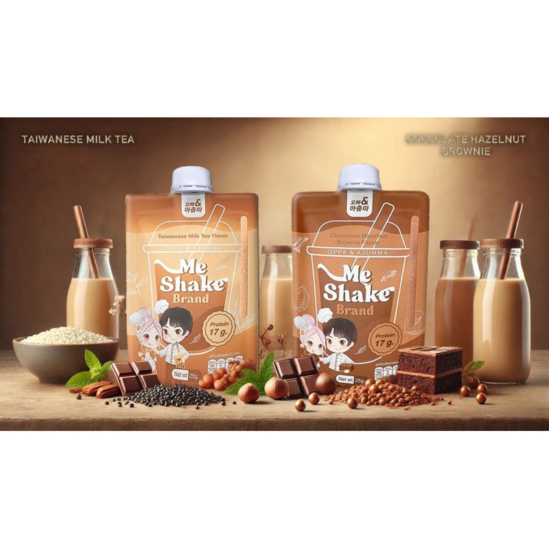 Oppa & Ajumma Me Shake เครื่องดื่มโปรตีน Plant based