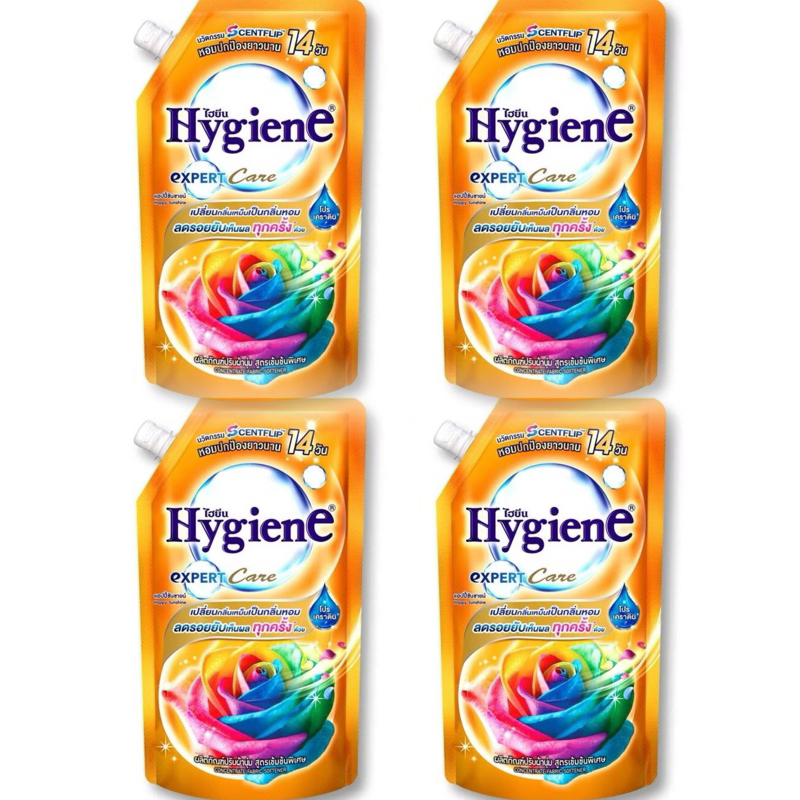 น้ำยาปรับผ้านุ่มไฮยีน 4 ถุง ขนาด 480-520 ml.